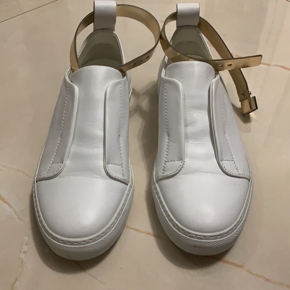 M.Gemí x Goop White Leather Sneakers